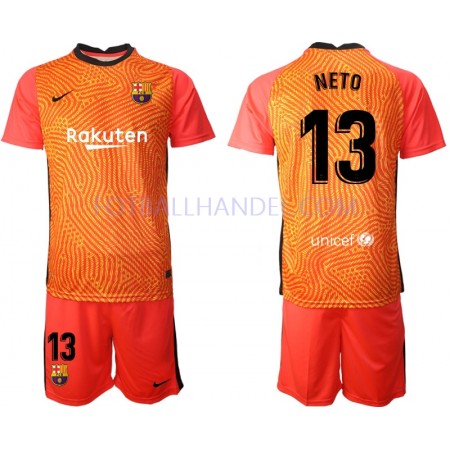 Barn Fotballdrakter Keeper FC Barcelona Norberto Neto 13 2020-21 Kortermet M003